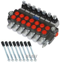 7 Spool 13GPM Hydraulic Directional Control Valve P40 Double Acting Cylinder