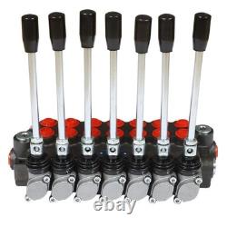 7 Spool 13GPM Hydraulic Directional Control Valve P40 Double Acting Cylinder