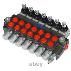 7 Spool 13GPM Hydraulic Directional Control Valve P40 Double Acting Cylinder