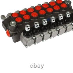 7 Spool 13GPM Hydraulic Directional Control Valve P40 Double Acting Cylinder