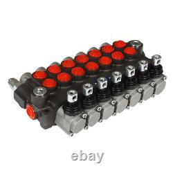 7 Spool 13Gpm Hydraulic Directional Control Valve Double Acting SAE