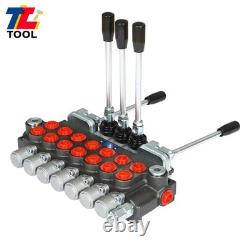 7 Spool BSPP 11GPM Hydraulic Directional Control Valve Port With JOYSTICK 40L