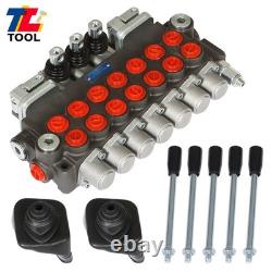 7 Spool BSPP 11GPM Hydraulic Directional Control Valve Port With JOYSTICK 40L