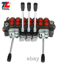 7 Spool BSPP 11GPM Hydraulic Directional Control Valve Port With JOYSTICK 40L