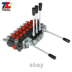 7 Spool BSPP 11GPM Hydraulic Directional Control Valve Port With JOYSTICK 40L