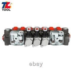 7 Spool BSPP 11GPM Hydraulic Directional Control Valve Port With JOYSTICK 40L