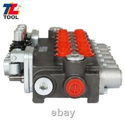 7 Spool BSPP 11GPM Hydraulic Directional Control Valve Port With JOYSTICK 40L