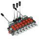 7 Spool Hydraulic Directional Control Valve 11gpm, 40L, 2 Joystick, BSPP Interface