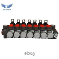 7 Spool Hydraulic Directional Control Valve 13Gpm Double Acting Cylinder SAE