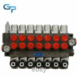 7 Spool Hydraulic Directional Control Valve 13 GPM, 3600 PSI, SAE Interface