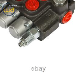 7 Spool Hydraulic Directional Control Valve 13gpm P40 Double Acting Cylinder 60L