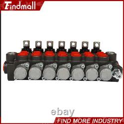 7 Spool Hydraulic Directional Control Valve 13gpm P40 Double Acting Cylinder 60L