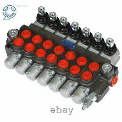 7 Spool Hydraulic Directional Control Valve 13gpm P40 Double Acting Cylinder New