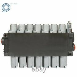 7 Spool Hydraulic Directional Control Valve 13gpm P40 Double Acting Cylinder New