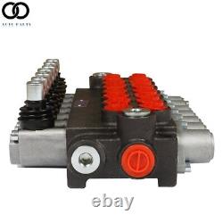 7 Spool Hydraulic Directional Control Valve P40 Double Acting Cylinder 60L 13GPM