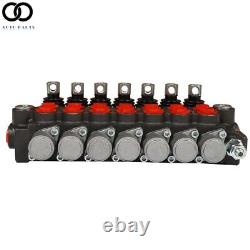 7 Spool Hydraulic Directional Control Valve P40 Double Acting Cylinder 60L 13GPM