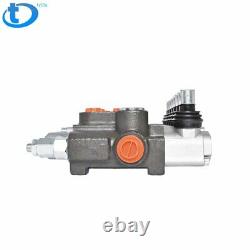 7 Spool Hydraulic Monoblock Double Acting Control Valve, 11 GPM, SAE Ports