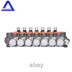 7 Spool Hydraulic Monoblock Double Acting Control Valve 11 GPM + conversion plug