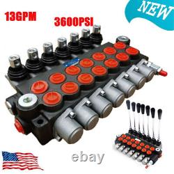 7 spool hydraulic directional control valve 13gpm, double acting cylinder spool