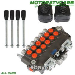 ALL-CARB 6 Spool Hydraulic Backhoe Directional Control Valve 2 Joysticks 21 GPM