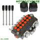 ALL-CARB 6 Spool Hydraulic Backhoe Directional Control Valve 2 Joysticks 21 GPM