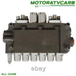 ALL-CARB 6 Spool Hydraulic Backhoe Directional Control Valve 2 Joysticks 21 GPM