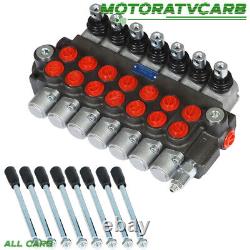 ALL-CARB 7 Spool Hydraulic Directional Control Valve 13Gpm Double Acting SAE