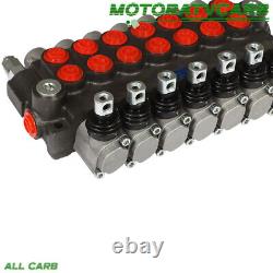 ALL-CARB 7 Spool Hydraulic Directional Control Valve 13Gpm Double Acting SAE