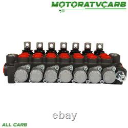 ALL-CARB 7 Spool Hydraulic Directional Control Valve 13Gpm Double Acting SAE