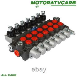 ALL-CARB 7 Spool Hydraulic Directional Control Valve 13Gpm Double Acting SAE