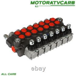 ALL-CARB 7 Spool Hydraulic Directional Control Valve 13Gpm Double Acting SAE