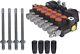ALL-CARB Hydraulic Backhoe Directional Control Valve 2 Joysticks 6 Spool 11 GPM