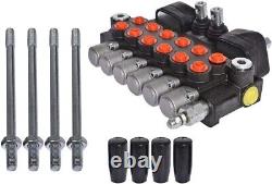 ALL-CARB Hydraulic Backhoe Directional Control Valve 2 Joysticks 6 Spool 11 GPM