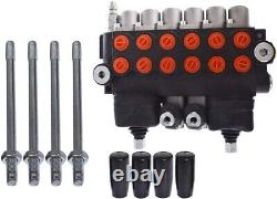 ALL-CARB Hydraulic Backhoe Directional Control Valve 2 Joysticks 6 Spool 11 GPM