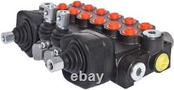 ALL-CARB Hydraulic Backhoe Directional Control Valve 2 Joysticks 6 Spool 11 GPM
