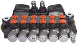 ALL-CARB Hydraulic Backhoe Directional Control Valve 2 Joysticks 6 Spool 11 GPM
