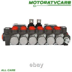 ALL-CARB Hydraulic Backhoe Directional Control Valve 2 Joysticks 6 Spool 11 GPM