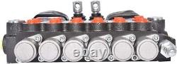 ALL-CARB Hydraulic Backhoe Directional Control Valve 2 Joysticks 6 Spool 11 GPM