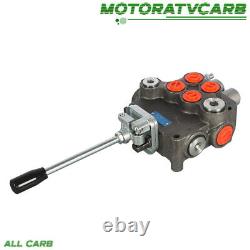 ALL-CARB Hydraulic Control 2 Spool SAE Valve withJoystick withconversion plug 21GPM
