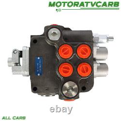 ALL-CARB Hydraulic Control 2 Spool SAE Valve withJoystick withconversion plug 21GPM