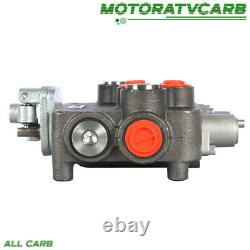 ALL-CARB Hydraulic Control 2 Spool SAE Valve withJoystick withconversion plug 21GPM
