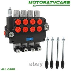 ALL-CARB Hydraulic Control Valve 21GPM 4Spool 3600PSI SAE withconversion plug