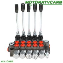 ALL-CARB Hydraulic Directional Control Valve 3600Psi SAE Ports 5 Spools 13 GPM