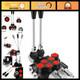Adjustable Hydraulic Flow Control Valve 2 Spool 11 GPM Relief Valve Heavy Duty