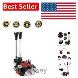 Adjustable Relief Hydraulic Control Valve, 2 Spool, 21 GPM, Cast Iron Durability