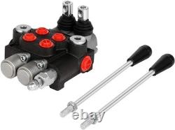 Adjustable Relief Hydraulic Control Valve, 2 Spool, 21 GPM, Cast Iron Durability