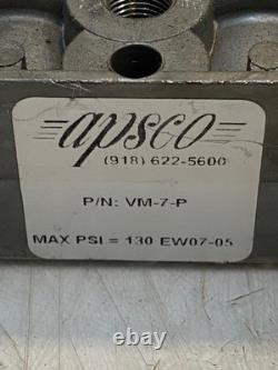 Apsco VM-7-P Max PSI = 130 EW07-05 Hydraulic Control Valve Lever Center