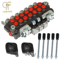 BSPP Hydraulic Directional Control Valve 40L Port 11GPM 7 Spool With JOYSTICK