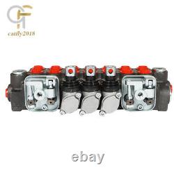 BSPP Hydraulic Directional Control Valve 40L Port 11GPM 7 Spool With JOYSTICK