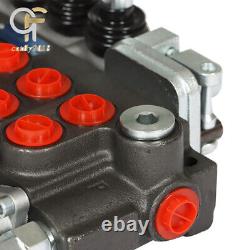 BSPP Hydraulic Directional Control Valve 40L Port 11GPM 7 Spool With JOYSTICK